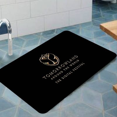 T-Tomorrowland Muziek Logo Hal Tapijt INS Stijl Zacht Slaapkamer Vloer Huis Wasruimte Mat Antislip Bedzijde Gebiedskleden 40x60 cm