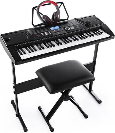61 Toetsen Digitale Piano Keyboard voor Beginners en Kinderen Inclusief Accessoires