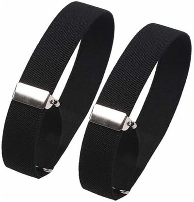Fako Bijoux - Mouwophouders - Elastisch - Per Paar - 2 Stuks - Zwart