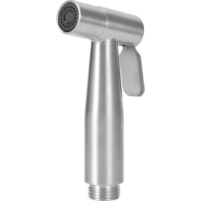 G1/2 Toilet Bidet Spuit RVS Handheld Bidet Spuitkop Mondstuk Badkameraccessoires gray