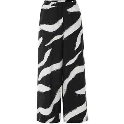 ESMARA Dames broek (Zwart/wit, 34)