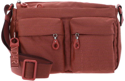 MANDARINA DUCK schoudertas MD20 Medium Crossover Pecan Nut lichtrood