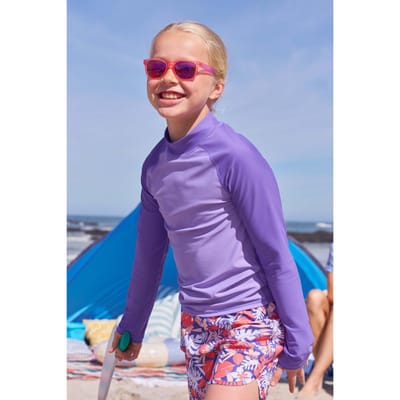 Mountain Warehouse Rash Top met lange mouwen voor kinderen/Kinderen (Lichtpaars)