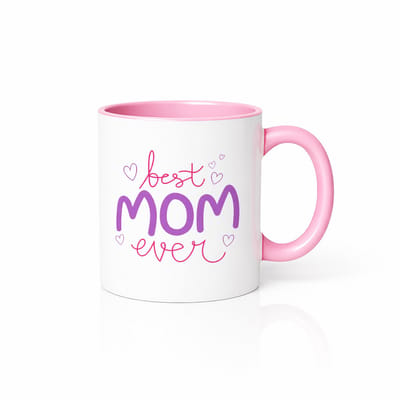 Motiverende Roze-Witte Koffiemok 330 ml – Schattig Inspirerend Cadeau voor Dagelijks Gebruik
