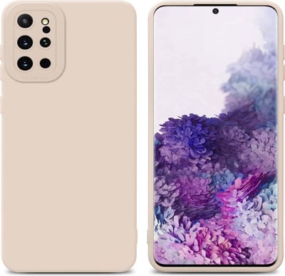 Cadorabo Hoesje geschikt voor Samsung Galaxy S20 PLUS in FLUID CREAM - Beschermhoes gemaakt van flexibel TPU silicone Cover Fluid Case