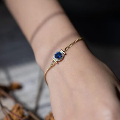 Geïnspireerd Ontwerp Ingelegd Blauwe Edelsteen Cubaanse Ketting Sieraden Sets Modieuze En Exquise Ketting Sieraden Armband Voor Vrouwen black