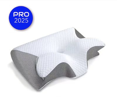 Anti snurk kussen - Voor iedere slaaphouding - 60x40 cm - Hoofdkussen - Apneu - Ergonomisch & orthopedisch - Slaap - Vlinder - Kussen - Nekklachten - Memory foam - wit - Alyze