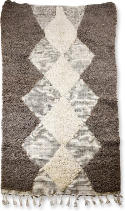 Vloerkleed - Marokkaans Vloerkleed - 250 x 150 cm - Handgemaakt & Uniek - Gemaakt van 100% wol - Hoogpolig Tapijt - Berber Vloerkleed