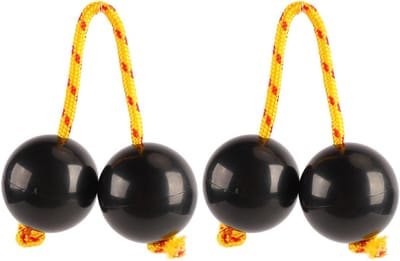 Dailygoods- Ritmische Bal 2 Stuks - Afrikaanse Ritmische Bal - Muziek Ei Shakers - Rammelaar Bal - ABS Kunststof - Stevige Constructie - Shaker