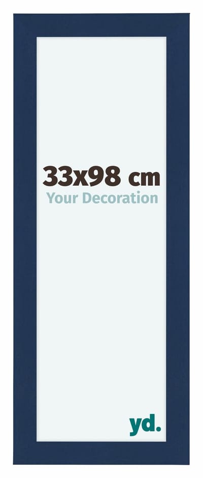 Your Decoration - Fotolijst 33x98 cm - MDF - Donkerblauw Geveegd - Como