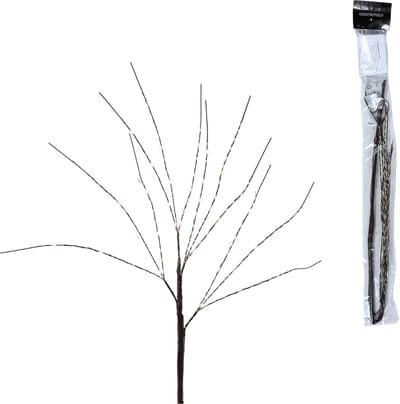 Countryfield - Prachtige Led tak - warm wit licht - 40 ledlichtjes - 80 cm - Kerstlichtjes - Kerstverlichting - Ledlampjes