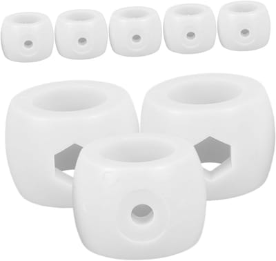 Tafelvoetbal Accessoires - Reserveonderdelen Set - Spelverbetering Thuis - Eenvoudige Installatie - 8 Stuks - Wit