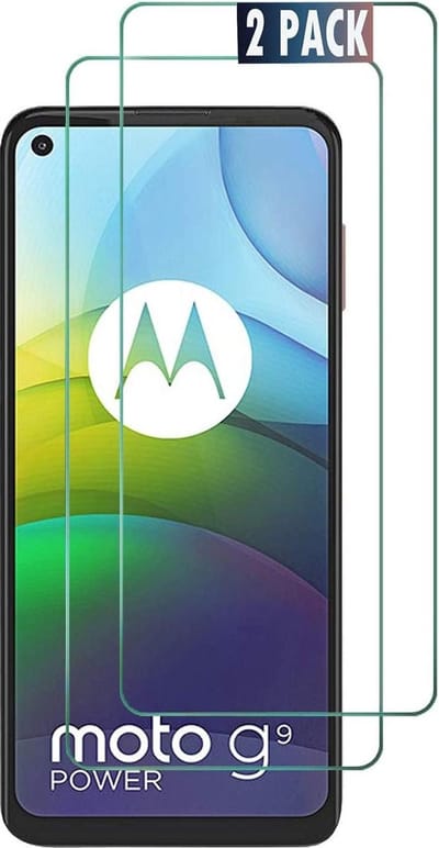 Screenprotector Glas - Tempered Glass Screen Protector Geschikt voor: Motorola G9 Power- 2x