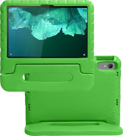 Hoes - Geschikt voor Lenovo Tab P11 - Kinderhoes Shockproof Bumper - Kidsproof Case - Tablet Hoesje - Kinder Hoes Cover - Groen