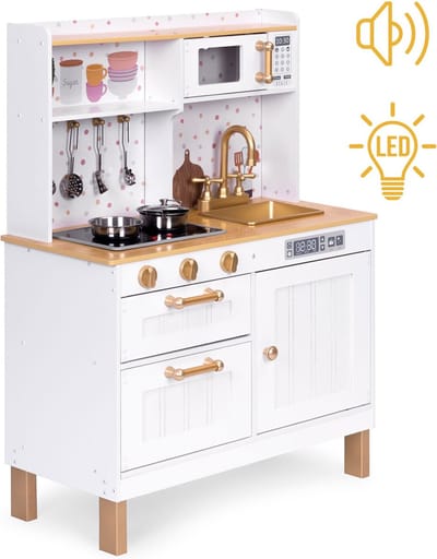 Luxe Speelkeuken voor Kinderen - Complete Set met 7 Accessoires en Geluidseffecten