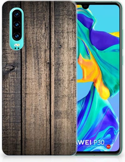Huawei P30 Bumper Hoesje Steigerhout