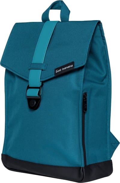 Bold Banana Envelope Backpack - Laptopvak 15.6 inch - Vegan - Waterdicht - A4 - Dames & Heren - Rugtas - Kleurrijk Design - Reizen - School - Petrol