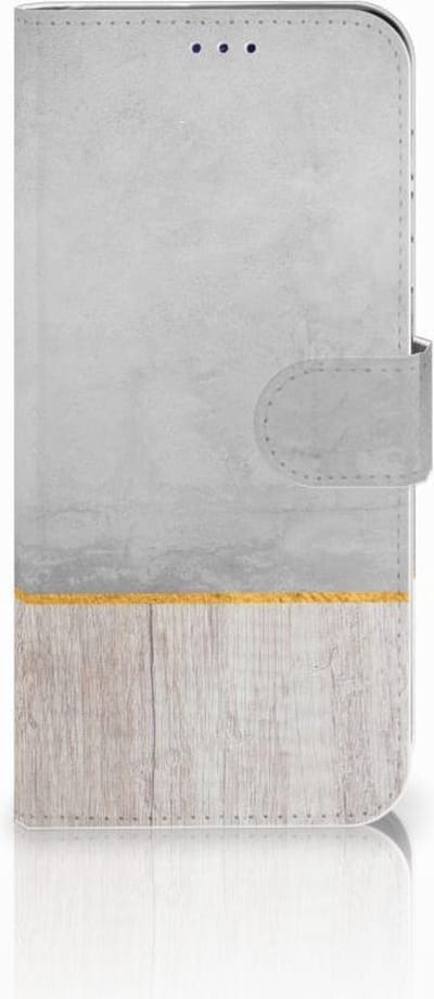 Samsung Galaxy A50 Book Style Case Wood Concrete