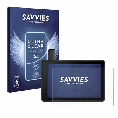 Savvies - Screenprotector voor Garmin Tread SxS Edition 8" - Folie Beschermfolie transparant 6 Stuks