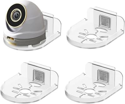 PromoHome Wandhouder voor Camera's - Universele Kunststof Houder voor Wandmontage - 4 Stuks