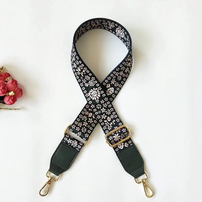 Dailygoods- Tassenriem Verstelbaar 130 cm - Schouderriem met Karabijnhaak - Katoenen Tasriem - DIY Accessoires - Gouden Hardware - 3,8 cm Breed - Schouderband