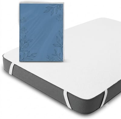 Waterdichte Matrasbeschermer 140x200 cm Oeko-Tex Gecertificeerd - Ademend Katoen met 4 Elastische Hoeken - Livatto