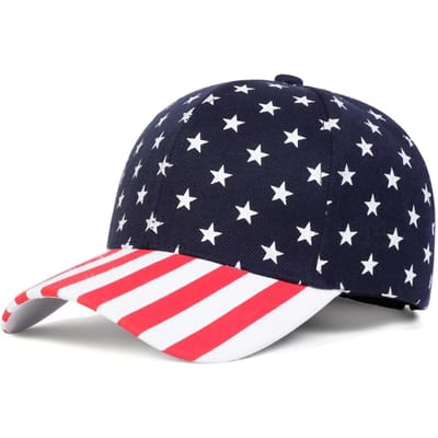Unisex Baseballpetten met Amerikaanse Vlag Print Lente Herfst Buiten Verstelbaar Casual Petten Zonbescherming Pet Vloot