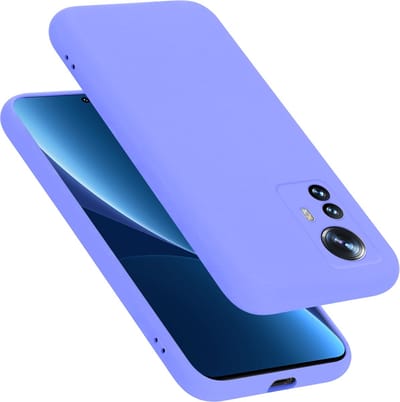 Cadorabo Hoesje geschikt voor Xiaomi 12 PRO in LIQUID LICHT PAARS - Beschermhoes gemaakt van flexibel TPU silicone Case Cover