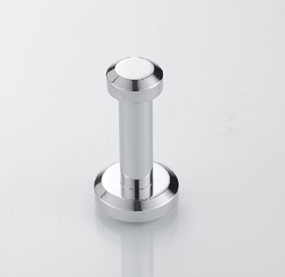 Sanimex - Handdoekhaak - Wandhaak - Knop - Rond - Aluminium - Zilver