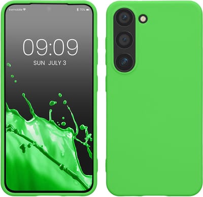 kwmobile telefoonhoesje geschikt voor Samsung Galaxy S23 - Hoesje voor smartphone - Back cover in limoengroen