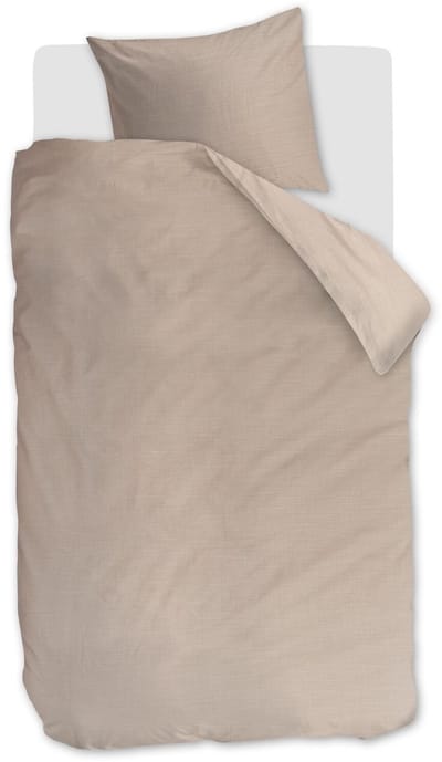 Vtwonen Cozy Slub dekbedovertrek - Eenpersoons - 140 x 220 cm - Zachtroze