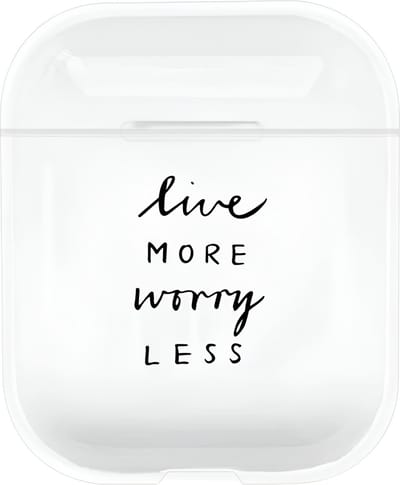 Studio Air® Transparant Airpods 2 Hoesje - Doorzichtig Airpods Hoesje ook geschikt voor Airpods 1 - Live More Worry Less
