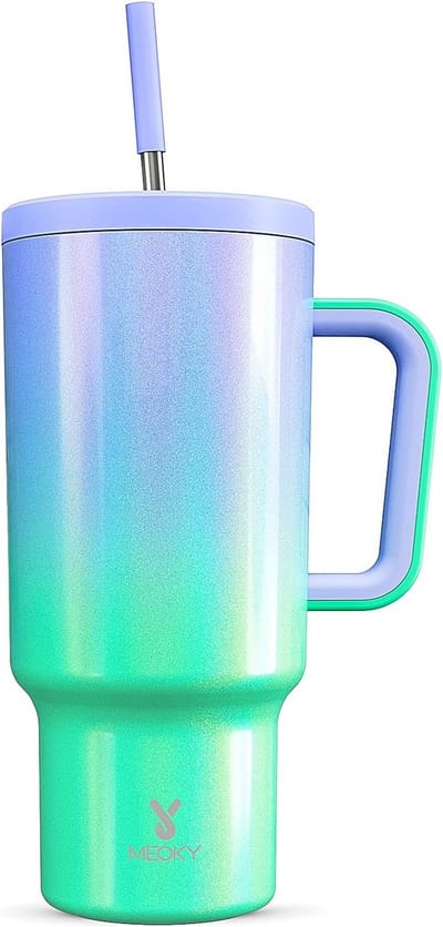 XXL Thermosmok 1200 ml met Hendel en Lekvrij Deksel - Isoleerbaar voor Warm en Koud
