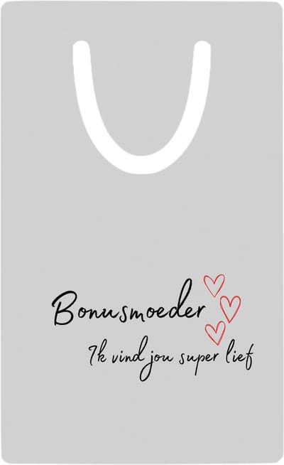 Hacebo® - bonusmoeder ik vind jou super lief metalen boekenlegger - Mama - de liefste bonusmoeder - Moeder cadeautjes - moederdag - verjaardag - geschenk - kado Bladwijzer boekenleggers - 7.6 cm x 5cm