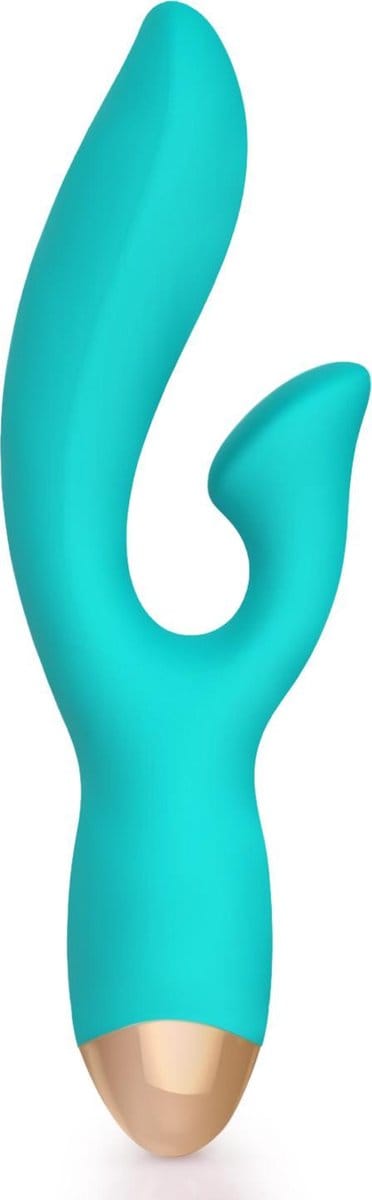 Subliem Hoogwaardige Tarzan G-spot Vibrator – Vlakke Clitoris Stimulator Vloeibaar Siliconen 16 cm - Turquoise