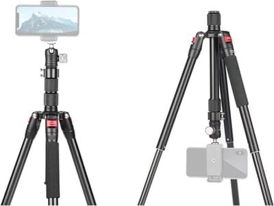 Opvouwbaar Camerastatief 59 Inch met 20 mm Kogelkop voor Video en Foto