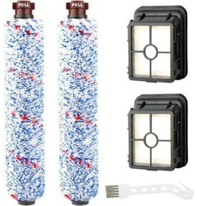 Vervangingsonderdelen: 2 multifunctionele rolborstels + 2 filters, Geschikt voor de BISSELL Crosswave 17132 en 2225N series.