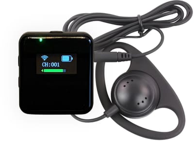 HorsewhispererPRO Showtime - EXTRA ONTVANGER ZWART compatibel met Showtime transmitter - Compact & performant instructiesysteem voor paardrijden - dressuur - jumping