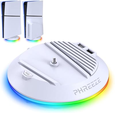 RGB Stand Verticaal met USB HUB - Geschikt voor PlayStation 5 Slim (Disc & Digital) - PS5 Standaard Vertical