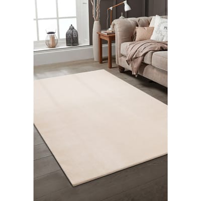 Relax Samba - Wasbaar Effen Vloerkleed - Uni Tapijt - Creme- 200x290 CM