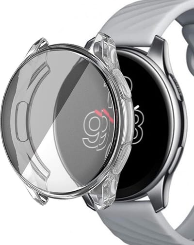Screenprotector + Hoesje geschikt voor OnePlus Watch - Transparant