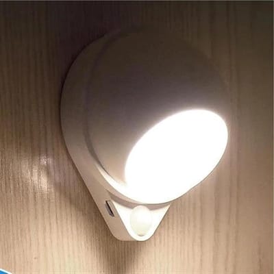 Wandlamp Bewegingssensor - Nachtlampje Kast - Automatisch Verlichten - 360 Graden Draaibaar - 94 x 78 cm - Wit