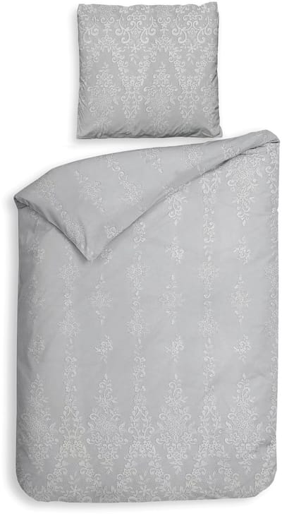 Heckettlane Lacey Dekbedovertrek - Katoen - 140x200-220 cm - Eenpersoons - Grijs
