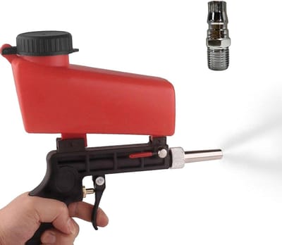 Kleine Zandstralers - Straalpijp Machine - Oppervlak Reinigen - Universele Compatibiliteit - 1/4 Inch Inlaat - Grijs
