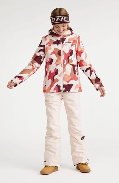 O´neill Lite Printed Softshelljack Oranje 11-12 Years Meisje