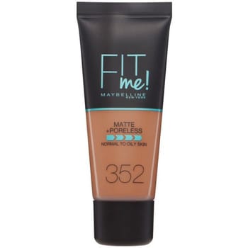 Maybelline New York - Fit Me Matte + Poreless Foundation - 352 Truffle - Medium Dekkende Foundation met Matte Finish voor de Normale tot Vette Huid - 30 ml