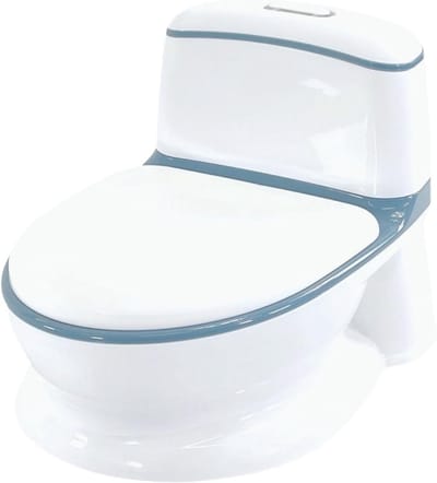 Kinder Potty - Eerste Toilet - Zindelijkheidstraining - Licht en Geluid - 44 x 30 x 32 cm - Blauw