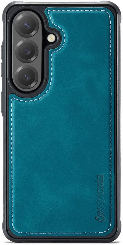 Casemania Hoesje Geschikt voor Samsung Galaxy A15 - Emerald Green - Magnetische Telefoonhoesje - Kunstleer Back Cover - Anti-Vingerafdruk