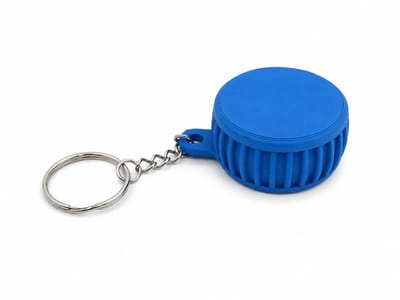 Zorqkey- Sleutelhanger klein medicijndoosje- Compact Pillendoosje voor onderweg- Altijd bij je- Cadeau, tas, Handig- voor jong en oud- Blauw