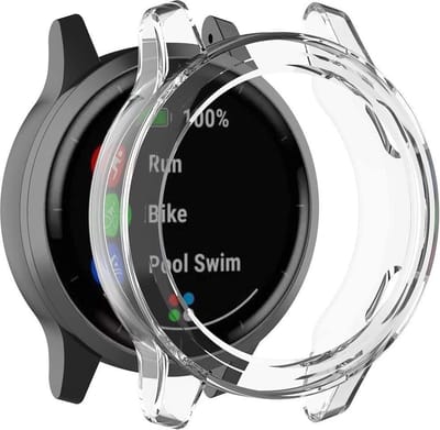 Strap-it TPU case - transparant bescherm hoesje geschikt voor Garmin Vivoactive 4 - doorzichtige beschermhoes voor Garmin Vivoactive 4 45mm